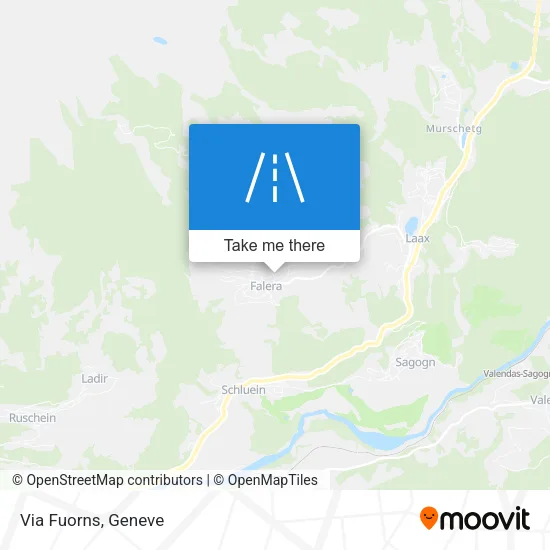 Via Fuorns map