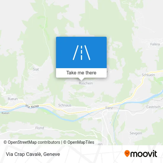 Via Crap Cavalè map