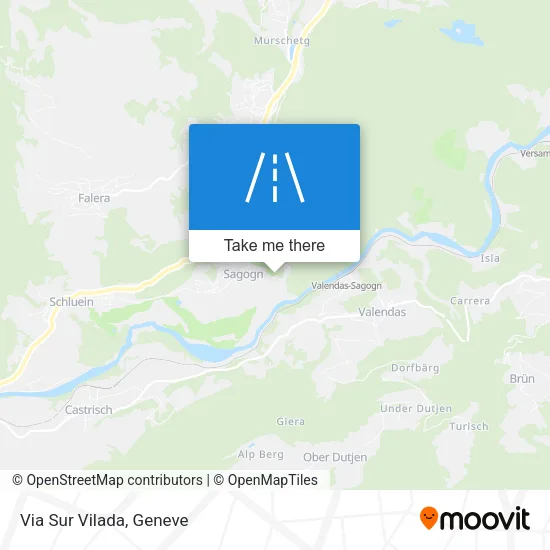 Via Sur Vilada map