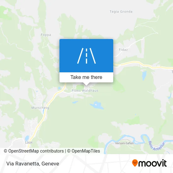 Via Ravanetta map