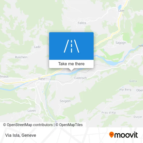 Via Isla map