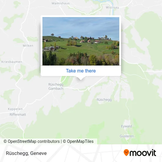 Rüschegg map