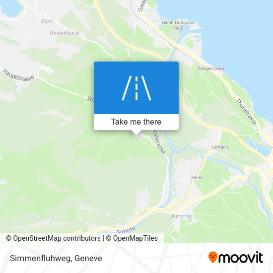 Simmenfluhweg map