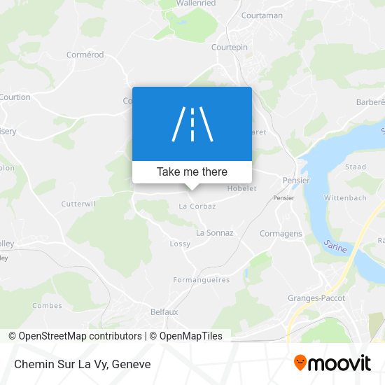 Chemin Sur La Vy map