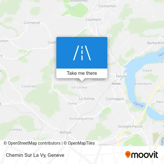 Chemin Sur La Vy map