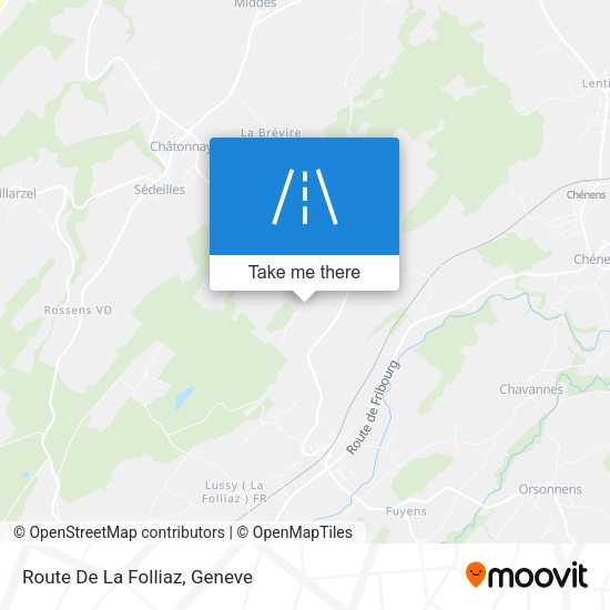 Route De La Folliaz map