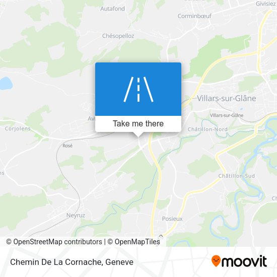 Chemin De La Cornache map
