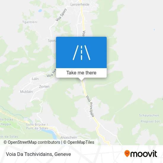 Voia Da Tschividains map