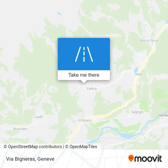Via Bigneras map