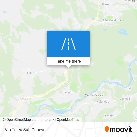 Via Tuleu Sut map