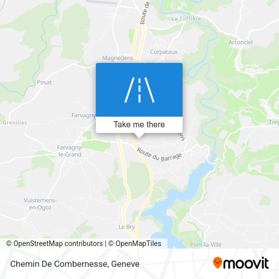 Chemin De Combernesse map