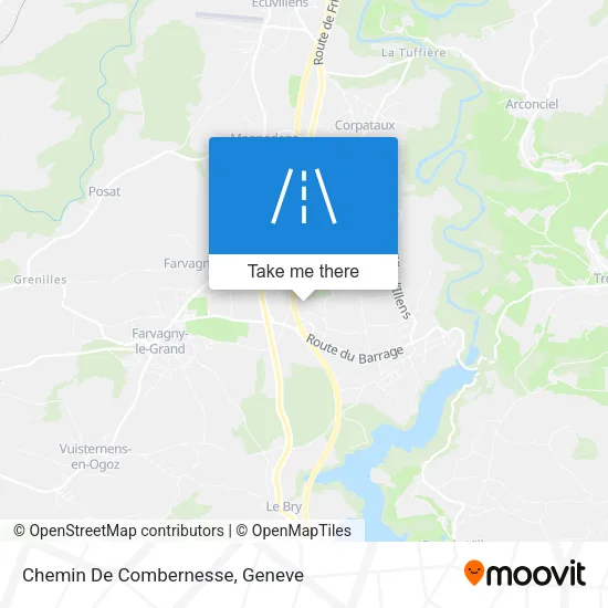 Chemin De Combernesse map