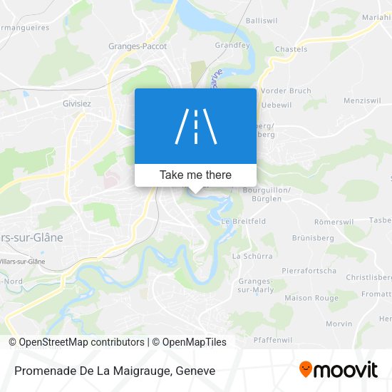 Promenade De La Maigrauge map