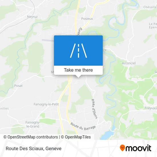 Route Des Sciaux map