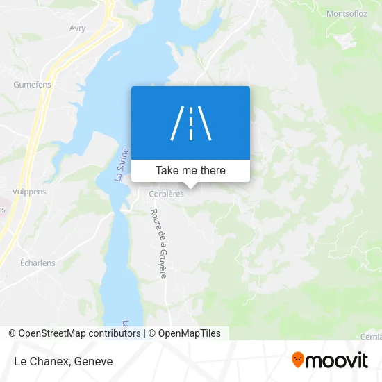 Le Chanex map