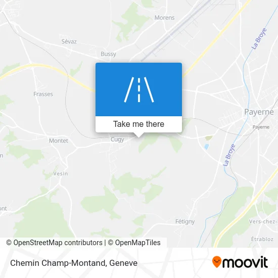 Chemin Champ-Montand map