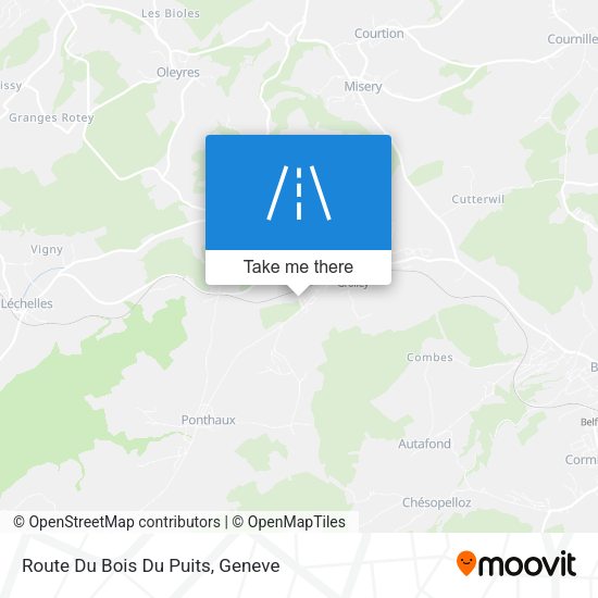 Route Du Bois Du Puits map