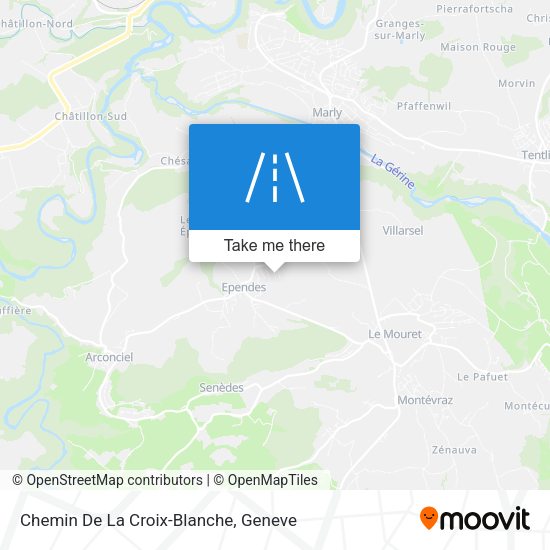 Chemin De La Croix-Blanche map