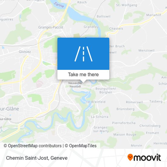 Chemin Saint-Jost map