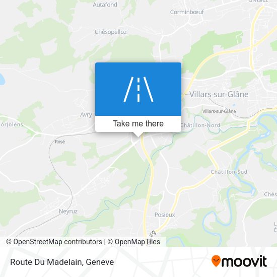 Route Du Madelain map