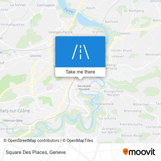 Square Des Places map