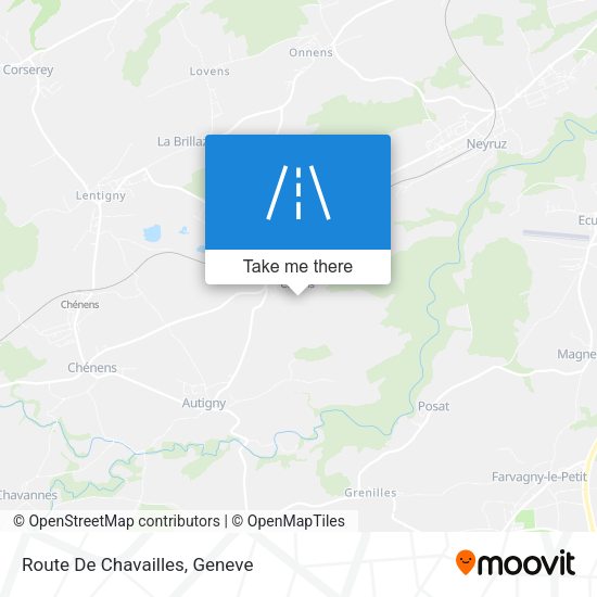 Route De Chavailles map