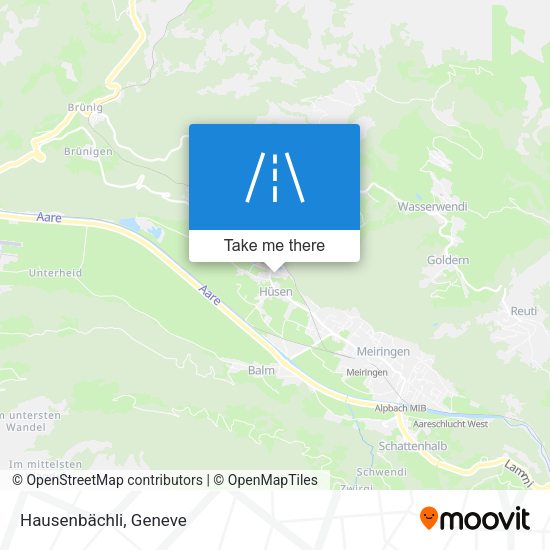 Hausenbächli map