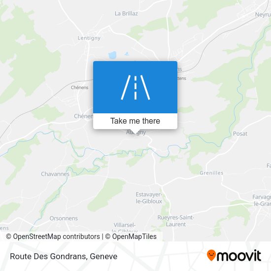 Route Des Gondrans map