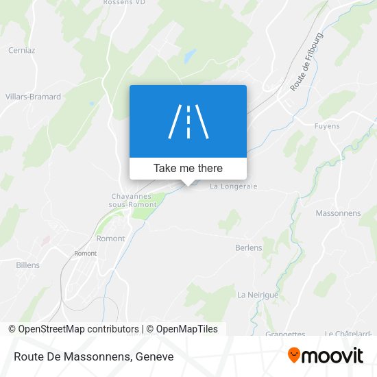 Route De Massonnens map