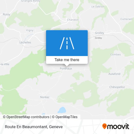 Route En Beaumontant map