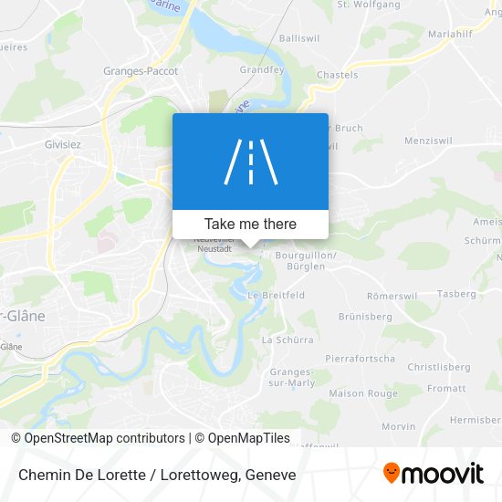 Chemin De Lorette / Lorettoweg map