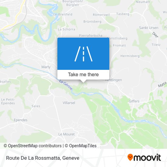 Route De La Rossmatta map