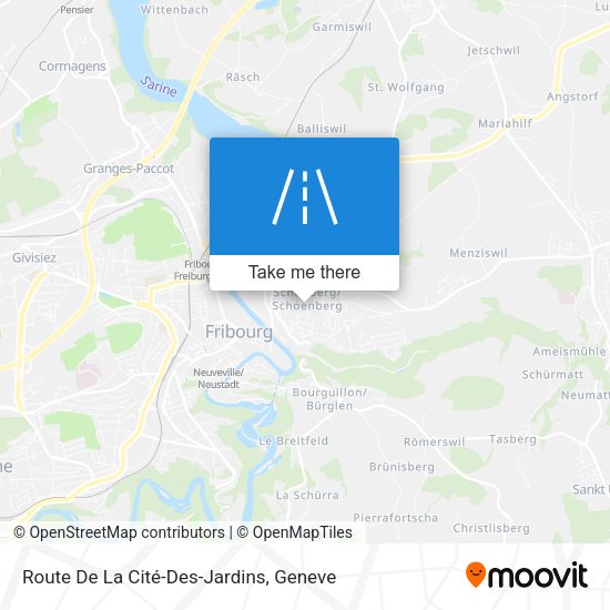 Route De La Cité-Des-Jardins map
