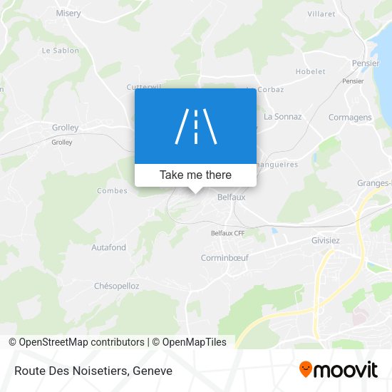 Route Des Noisetiers map