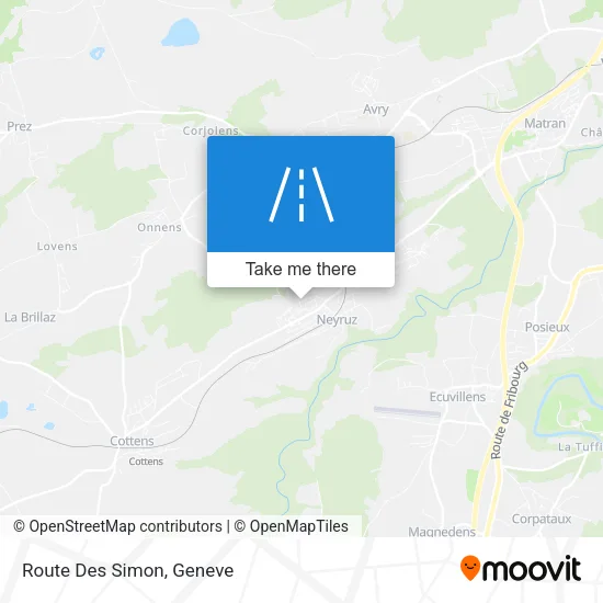Route Des Simon map