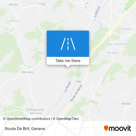 Route De Brit map