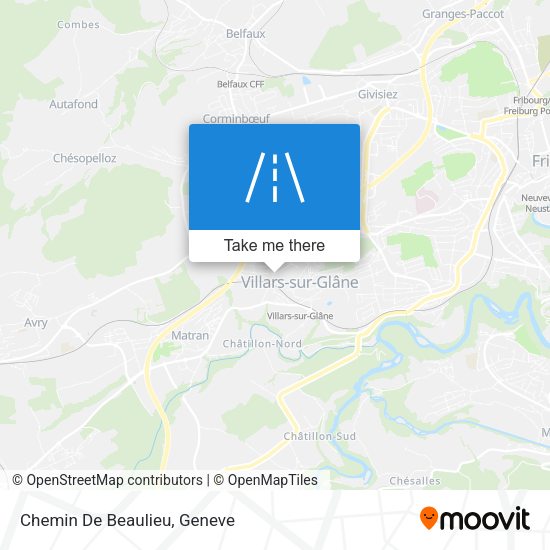 Chemin De Beaulieu map