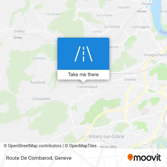 Route De Combarod map