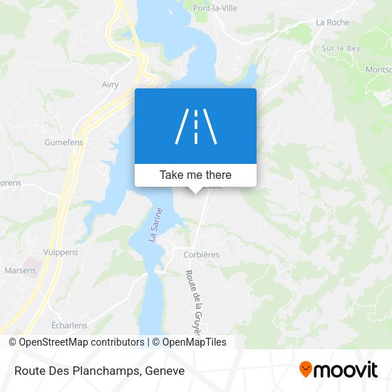 Route Des Planchamps map