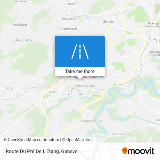 Route Du Pré De L'Etang map