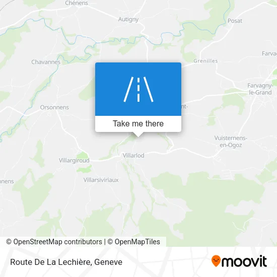 Route De La Lechière map
