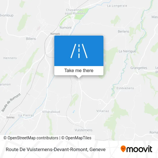 Route De Vuisternens-Devant-Romont map