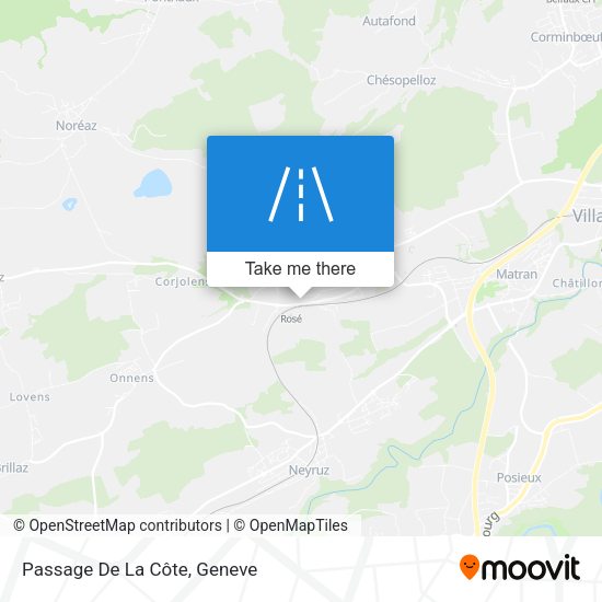 Passage De La Côte map