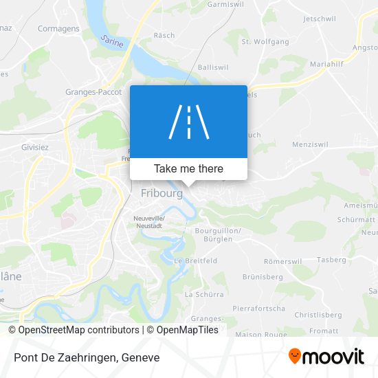 Pont De Zaehringen map