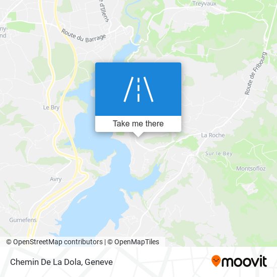 Chemin De La Dola map