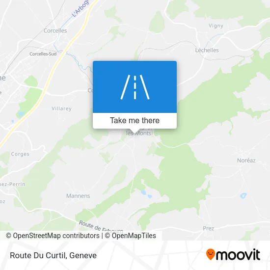 Route Du Curtil map