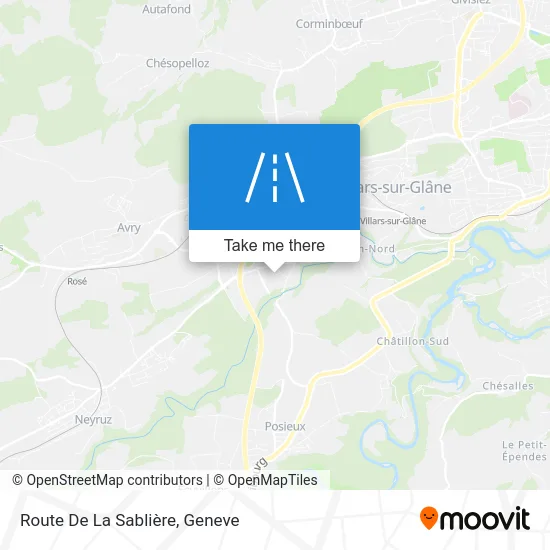 Route De La Sablière map