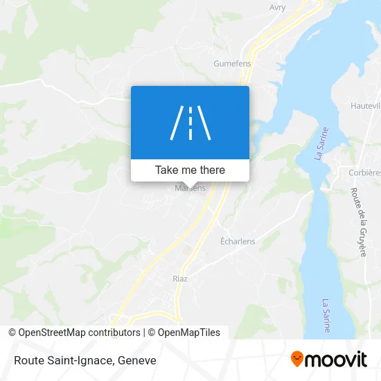 Route Saint-Ignace map