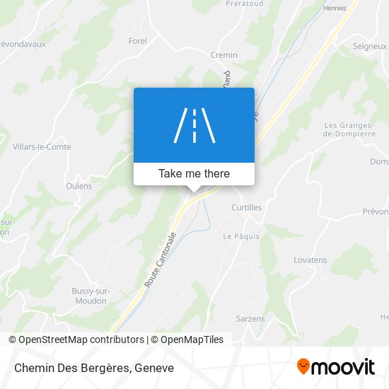 Chemin Des Bergères plan