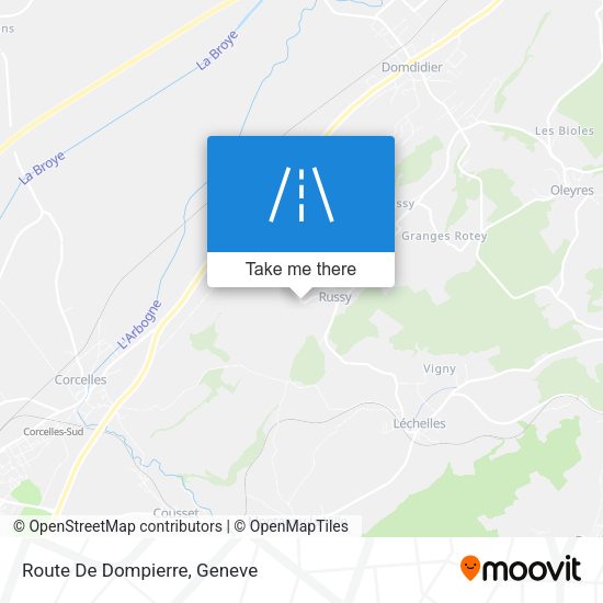 Route De Dompierre map